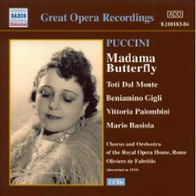 푸치니: 나비 부인 (Puccini: Madama Butterfly) (2CD) - Toti Dal Monte