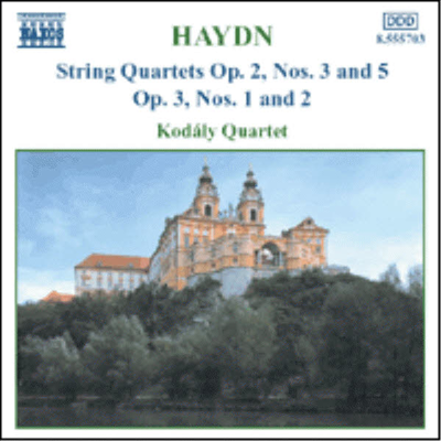 하이든 : 현악 사중주 작품2-3, 2-5, 작품 3-1~2 (Haydn : String Quartets Op.2 Nos.3 &amp; 5 &amp; Op.3 No.1-2)(CD) - Kodaly Quartet