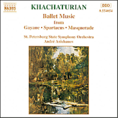 하차투리안 : 발레음악 - '가야네 조곡', 스팔타커스, 가면 무도회 (Khachaturian : Ballet Music - Gayane Suite, Spartacus, Masquerade)(CD) - Andre Anichanov