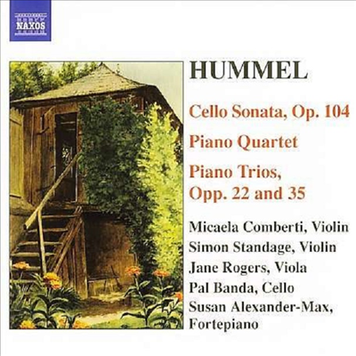 훔멜 : 피아노 사중주, 첼로 소나타, 피아노 삼중주 (Hummel : Piano Quartet, Cello Sonata, Piano Trios)(CD) - Susan Alexander-Max
