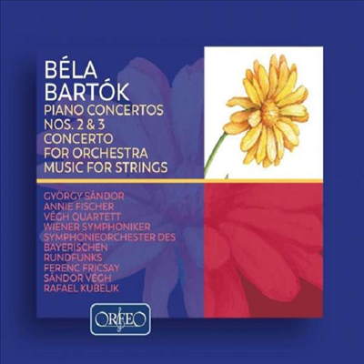바르톡: 피아노 협주곡 2, 3번 &amp; 현악 사중주 3번 (Bartok: Piano Concertos Nos.2, 3 &amp; String Quartet No.3) (2CD) - Gyorgy Sandor