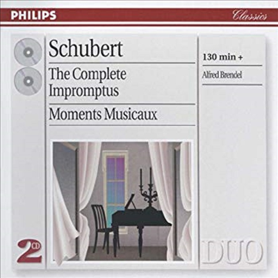 슈베르트 : 즉흥곡, 악흥의 순간 (Schubert : Complete Impromptus, Moments Musicaux) (2CD) - Alfred Brendel