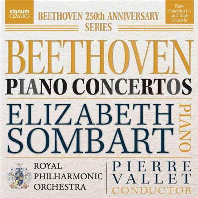 베토벤: 피아노 협주곡 1-5번, 삼중 협주곡 (Beethoven: Piano Concerto No.1-5, Triple Concerto) (3CD) - Elizabeth Sombart