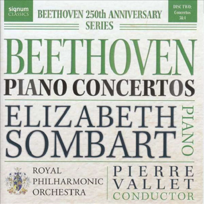 베토벤: 피아노 협주곡 3 &amp; 4번 (Beethoven: Piano Concertos Nos.3 &amp; 4)(CD) - Elizabeth Sombart