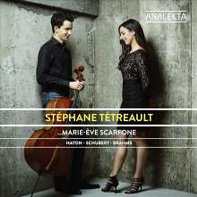 브람스: 첼로 소나타 1번, 슈베르트: 아르페지오네 소나타, 하이든: 디베르티멘토 (Brahms: Cello Sonata No.1, Schubert: Arpeggione Sonata, Haydn: Divertimento for Cello & Piano)(CD) - Stephane Tetreault