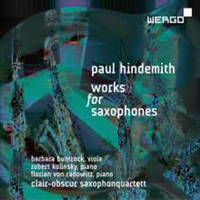 힌데미트: 색소폰 작품집 (Hindemith: Works For Saxophones)(CD) - Clair-Obscur Saxophonquartett