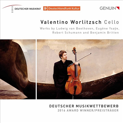 베토벤, 브리튼 & 이자이: 첼로 소나타 (Beethoven, Britten & Ysaye: Cello Sonatas)(CD) - Valentino Worlitzsch