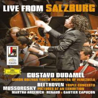 구스타포 두다멜 - 짤스부르크 공연실황 (Live from Salzburg - Beethoven/Mussorgsky) (DVD)(2009) - Gustavo Dudamel