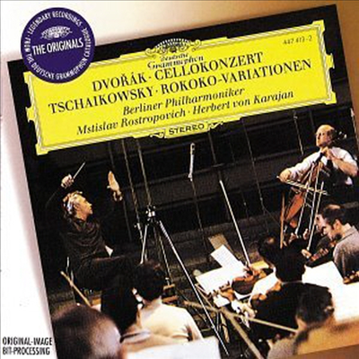 드보르작, 차이코프스키 : 첼로 협주곡, 로코코 주제에 의한 변주곡 (Dvorak :Cello Concerto Op. 104, Tchaikovsky : Variations On A Rococo Theme For Cello & Orchestra Op. 33)(CD) - Mstislav Rostropovich