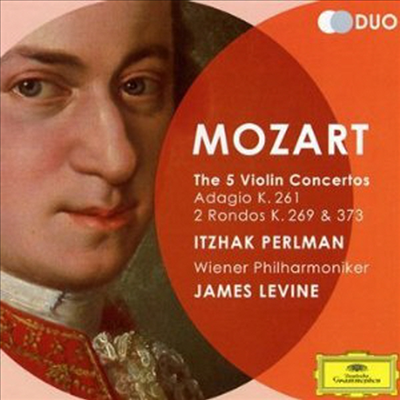 모차르트: 바이올린 협주곡 1-5번, 아다지오와 론도 (Mozart: 5 Violin Concertos, Adagio K.261, 2 Rondos K.269 &amp; 373) (2CD) - Itzhak Perlman