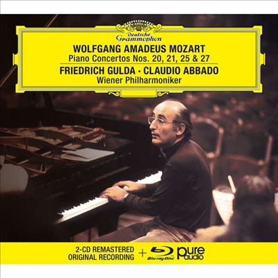 모차르트: 피아노 협주곡 (Mozart: Piano Concertos Nos. 20, 21, 25 & 27) (2CD + 1Blu-ray Audio) - Friedrich Gulda