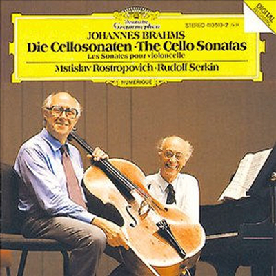 브람스 : 첼로 소나타 1, 2번 (Brahms : Cello Sonatas No.1 Op.38, No.2 Op.99)(CD) - Mstislav Rostropovich