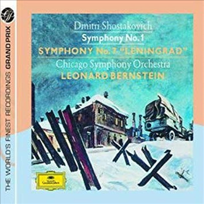 쇼스타코비치 : 교향곡 1, 7번 (Shostakovich : Symphony No.1 in F minor op.10 &amp; No.7 in C op.60 &#39;Leningrad&#39;) (2 for 1) - Leonard Bernstein