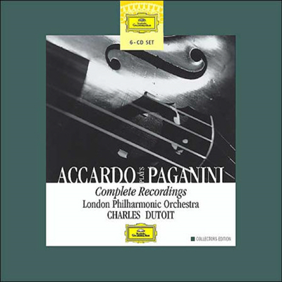 파가니니 : 바이올린 협주곡 전집 (Accardo Plays Paganini : Complete Violin Concerto &amp; Other Violin Works) (6CD) - Salvatore Accardo