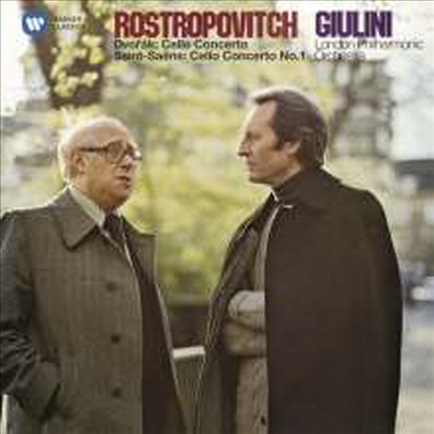 드보르작 & 생상스: 첼로 협주곡 (Dvorak & Saint-Saens: Cello Concerto)(CD) - Mstislav Rostropovich