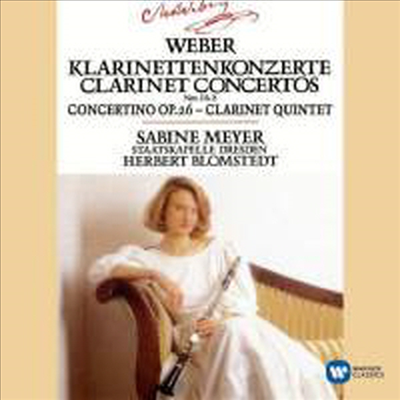 베버 : 클라리넷 협주곡 1, 2번, 클라리넷 오중주 (Weber : Clarinet Concertos Nos.1 &amp; 2, Clarinet Quintet)(CD) - Sabine Meyer