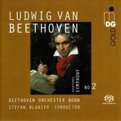 베토벤: 교향곡 2번 & 5개의 서곡 (Beethoven: Symphony No.2 & Overtures) (SACD Hybrid) - Stefan Blunier