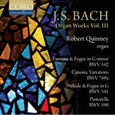 바흐: 오르간 작품 3집 (Bach: Organ Works Vol.3)(CD) - Robert Quinney