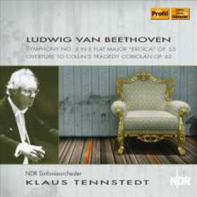 베토벤: 교향곡 3번 '영웅' & 코리올란 서곡 (Beethoven: Symphony No.3 'Eroica' & Coriolan Overture)(CD) - Klaus Tennstedt