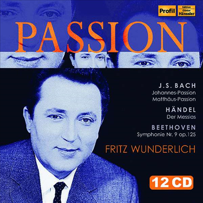 분덜리히의 열정 - 바흐, 헨델 & 베토벤 (Fritz Wunderlich Passion - Bach, Handel & Beethoven) (12CD Boxset) - Fritz Wunderlich