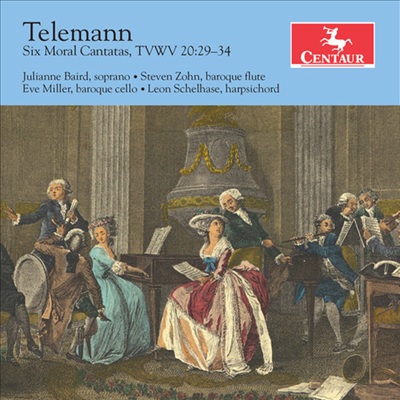텔레만: 모랄 칸타타와 플루트 소나타 (Telemann: Six Moral Contatas TWV 20:29-34, Flute Sonatas)(CD) - Julianne Baird