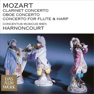 모차르트: 클라리넷 협주곡, 오보에 협주곡, 플루트와 하프를 위한 협주곡 (Mozart: Clarinet Concerto K622, Oboe Concerto K134, Concerto for Flute & Harp)(CD) - Nikolaus Harnoncourt