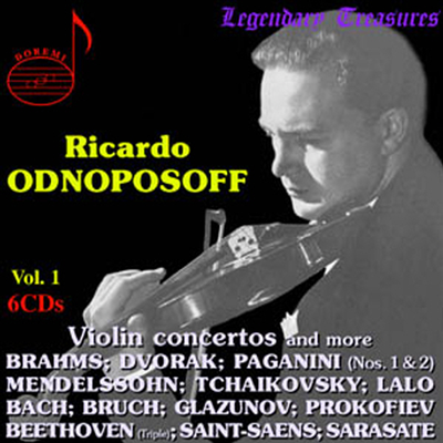 리카르도 오드노포소프 1집 - 바이올린 협주곡집 (Ricardo Odnoposoff Vol. 1 - Violin Concertos) (6CD) - Ricardo Odnoposoff