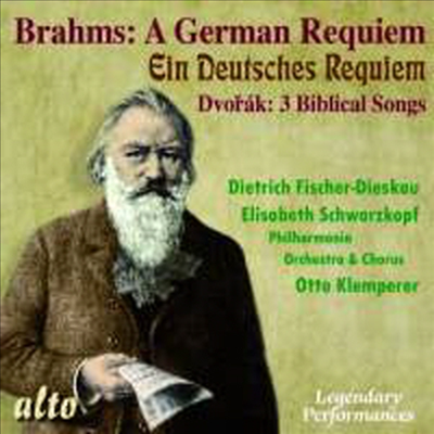 브람스: 독일 레퀴엠 & 드보르작: 3개의 성경 노래 (Brahms: Ein Deutsches Requiem & Dvorak: 3 Biblical Songs, Op. 99)(CD) - Otto Klemperer