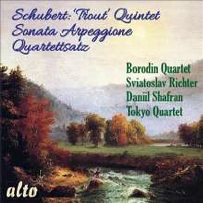 슈베르트: 피아노 오중주 &#39;송어&#39;, 현악 사중주 12번 &amp; 아르페지오네 소나타 (Schubert: Piano Quintet &#39;The Trout&#39; &amp; String Quartet No.12, Sonata In A Minor &#39;Arpeggione&#39;)(CD) - Sviatoslav Richter