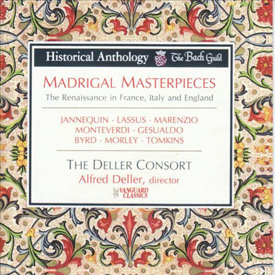 알프레드 델러 - 마드리갈의 완성 (Deller Consort - Madrigal Masterpieces (CD) - Alfred Deller