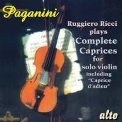 파가니니 : 24곡의 바이올린 독주를 위한 카프리스 (Paganini : Complete Caprices for violin)(CD) - Ruggiero Ricci