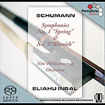 슈만 : 교향곡 1번 &#39;봄&#39;, 3번 &#39;라인&#39; (Schumann : Symphony No.1 Op.38 &#39;Spring&#39;, No.3 Op.97 &#39;Rhenish&#39;) (SACD Hybrid) - Eliahu Inbal