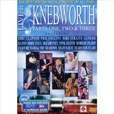 Various Artists - Live at Knebworth Parts 1,2 &amp; 3 (PAL 방식)(DVD)