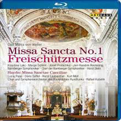 베버: 미사 1번, 하이든: 산타 체칠리아 미사 (Weber: Mass No.1 &#39;Freischutz Messe&#39;, Haydn: Missa Sanctae Caeciliae) (1986/1982) (한글무자막)(Blu-ray)(2015) - Horst Stein