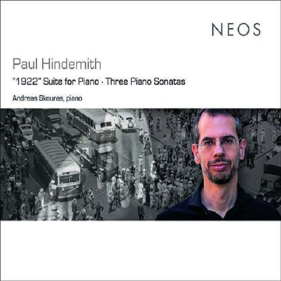 힌데미트: 피아노 모음곡, 피아노 소나타 1-3번 (Hindemith: Suite For Piano, Three Piano Sonatas)(CD) - Andreas Skouras