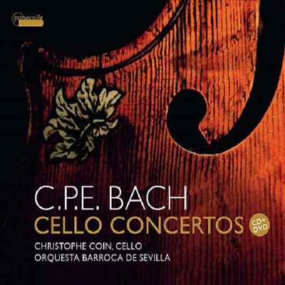 C.P.E.바흐: 첼로 협주곡집 (C.P.E.Bach: Cello Concertos) (CD + DVD) - Christophe Coin