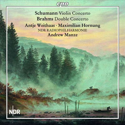 슈만: 바이올린 협주곡 & 브람스: 이중 협주곡 (Schumann: Violin Concerto & Brahms: Double Concerto)(CD) - Andrew Manze