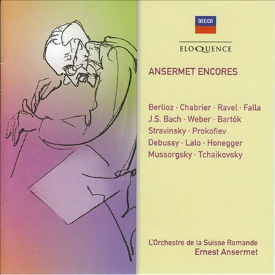 에르네스트 앙세르메 - 관현악 앙콜 (Ernest Ansermet - Encores) (CD) - Ernest Ansermet