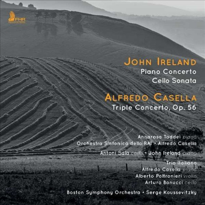 카셀라: 삼중 협죽곡 &amp; 아일랜드: 피아노 협주곡, 첼로 소나타 (Casella: Triple Concerto &amp; Ireland: Piano Concerto, Cello Sonata)(CD) - Serge Koussevitzky