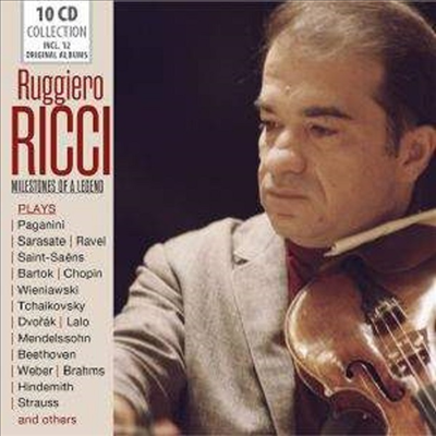 루지에로 리치 - 12 오리지널 앨범 컬렉션 (Ruggiero Ricci - Milestones of a Legend) (10CD Bxset) - Ruggiero Ricci