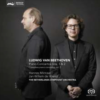 베토벤: 피아노 협주곡 1번 &amp; 2번 (Beethoven: Piano Concertos Nos.1 &amp; 2) (SACD Hybrid) - Hannes Minnaar