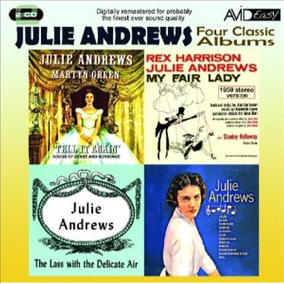 Julie Andrews - Four Classic Albums (My Fair Lady / Julie Andrews Sings / The Lass With The Delicate Air / Tell It Again) (Remastered)(2CD)