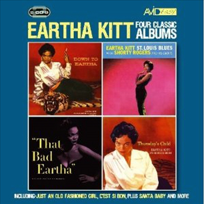 Eartha Kitt - Four Classic Albums (That Bad Eartha / Down To Eartha / Thursdays Child / St. Louis Blues ) (Remastered)(2CD)