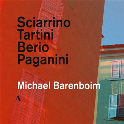 샤리노, 타르티니, 베리오, 파가니니: 바이올린 독주 작품집 (Sciarrino, Tartini, Berio, Paganini: Works for Violin Solo)(CD) - Michael Barenboim