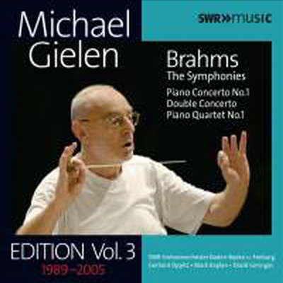 브람스: 피아노 협주곡 1번, 이중 협주곡 &amp; 교향곡 전집 1번 - 4번 (Brahms: Piano Concerto No.1, Double Concerto &amp; Complete Symphonies Nos.1 - 4) (5CD) - Michael Gielen