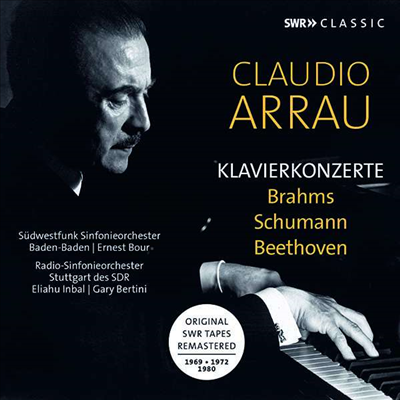 클라우디아 아라우 - 브람스. 슈만 &amp; 베토벤: 피아노 협주곡집 (Claudio Arrau plays Piano Concertos by Brahms, Schumann, Beethoven) (3CD) - Claudio Arrau