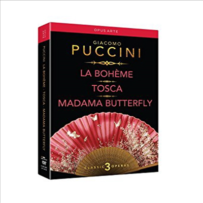 La Boheme Tosca &amp; Madama Butterfly (푸치니 라 보엠)(지역코드1)(한글무자막)(DVD)