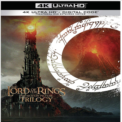 The Lord Of The Rings: The Motion Picture Trilogy (Theatrical & Extended Movies) (반지의 제왕 3부작)(Boxset)(한글무자막)(4K Ultra HD)