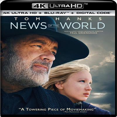 News Of The World (뉴스 오브 더 월드) (2020)(한글무자막)(4K Ultra HD + Blu-ray)