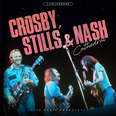 Crosby, Still &amp; Nash - Cathedral: Live Broadcast (translucent blue vinyl)(LP)